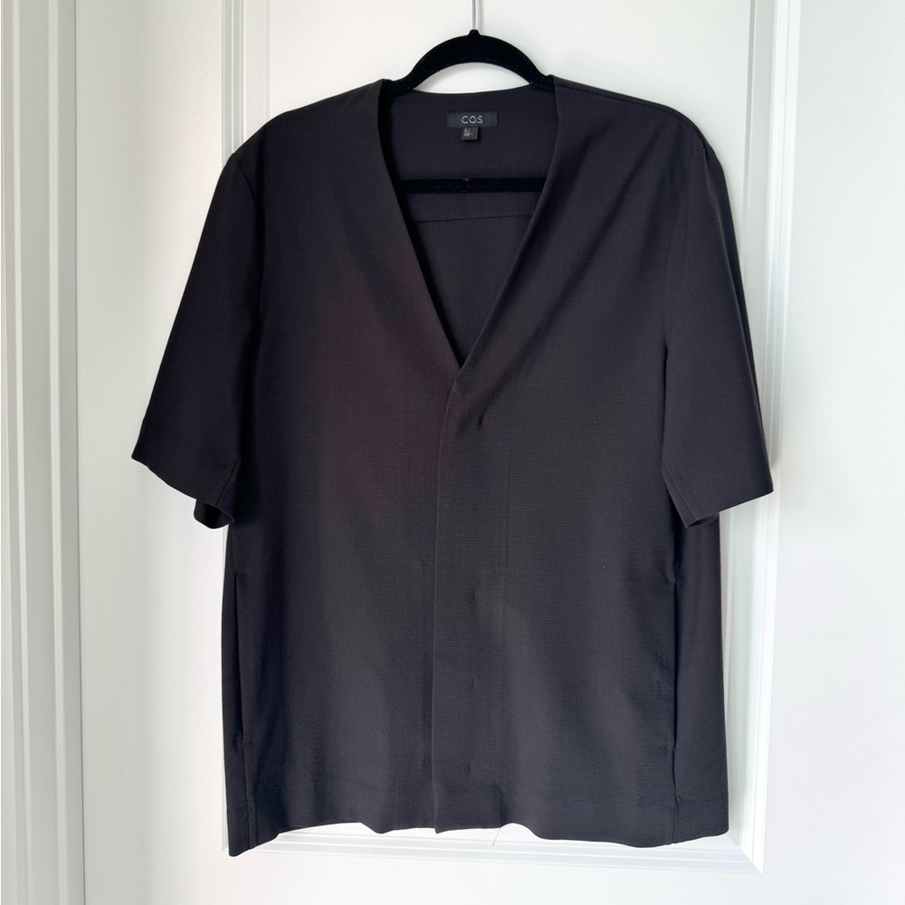 COS Charcoal Short Sleeve Jacket
